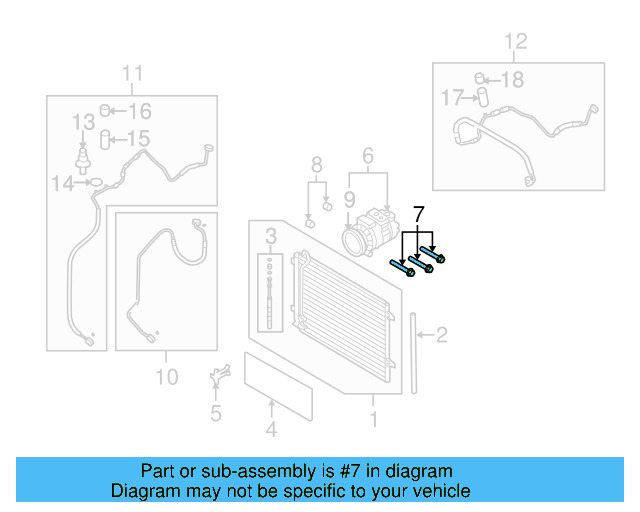 Compressor Mount Bolt N-907-075-02 - View 31