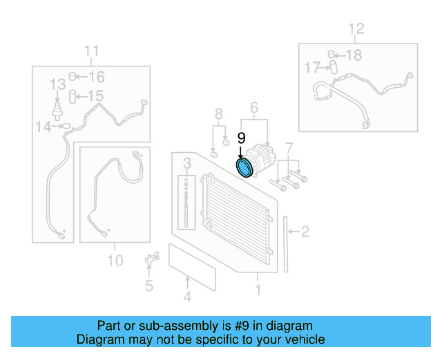 A/C Compressor Clutch Pulley 1K0-820-812-C - View 3