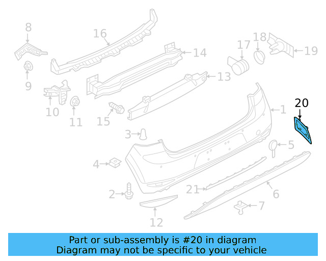 Park Sensor Seal 5Q0-919-133-9B9 - View 65