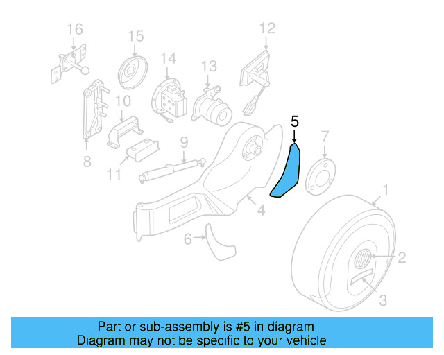 Cap 7L6-601-170-A7W - View 3