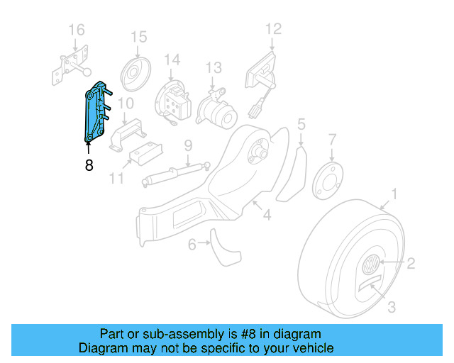 Retainer Plate 7L6-601-218-A - View 3