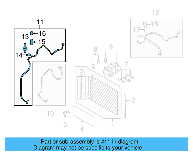 AC Hose 3C0-820-741-AT - View 5