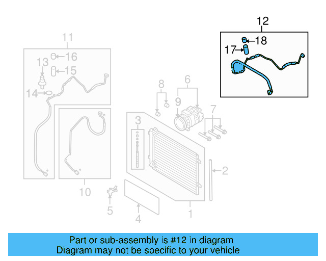 AC Hose 3C0-820-743-BG - View 4