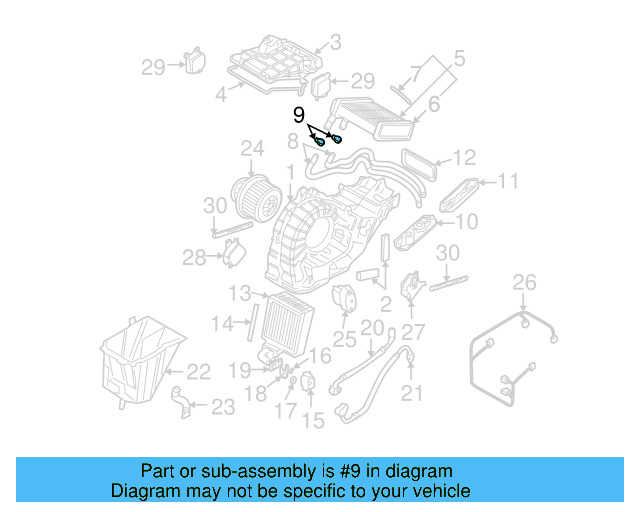 A/C Refrigerant Suction Hose 7L0-820-739