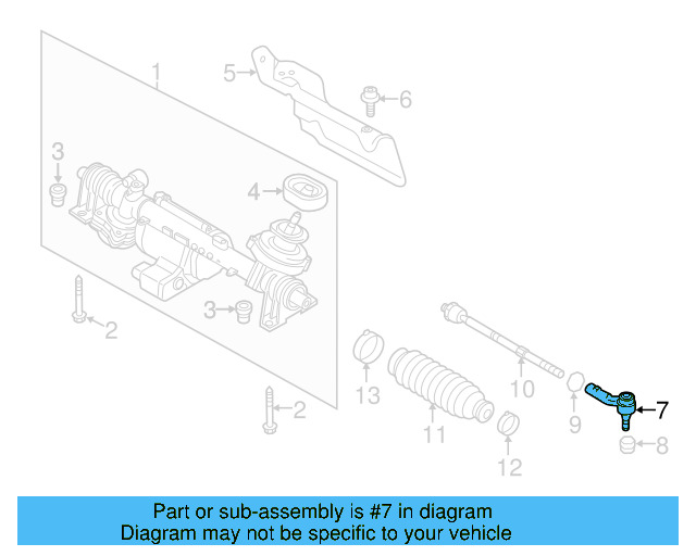 Outer Tie Rod 1K0-423-811-J - View 22