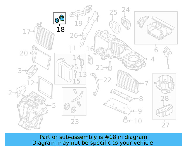 Heater Core Gasket Set 561-898-380 - View 3