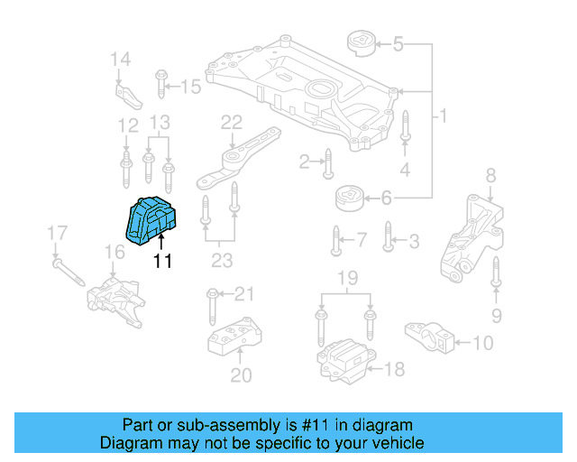 Motor Mount 8J0-199-262 - View 5