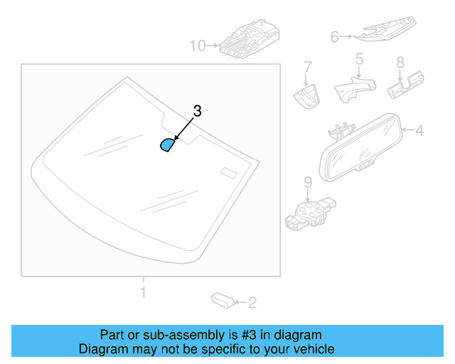 Mirror Support 7N0-845-543-A - View 4