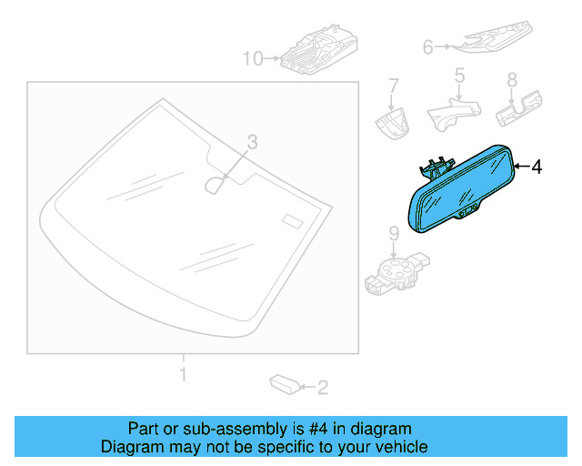 Mirror Inside 7N0-857-511-J-UOG - View 2