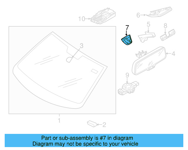 Lower Cap 3C8-858-548-B-9B9 - View 3