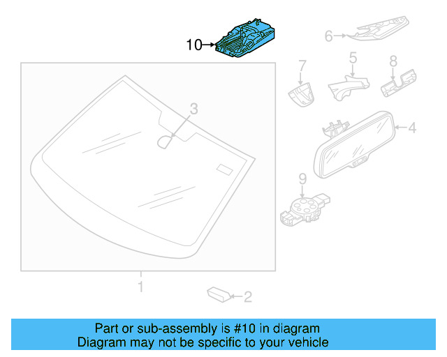 Lane Assist Cmra 3Q0-980-654-C - View 5