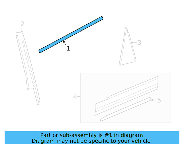 Belt Molding 2GJ-839-478-5AP - View 3