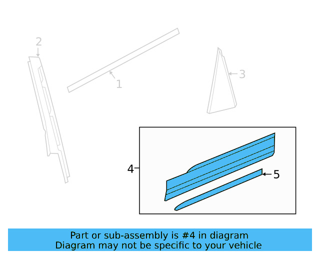 Lower Molding 2GJ-854-950-A-9B9 - View 3
