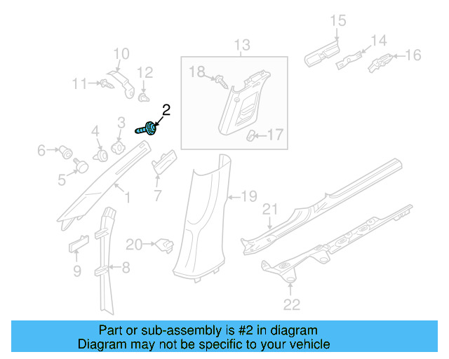 Door Interior Trim Panel Screw N-104-420-03 - View 16