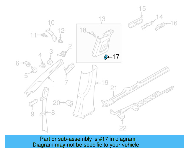 Coat Hook 3C0-857-635-Y20 - View 12