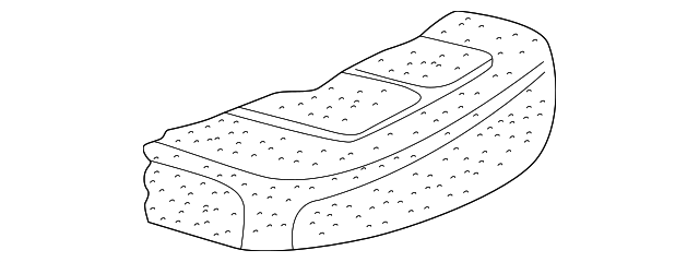 Seat Cushion Pad 3B0-885-375-C - View 2