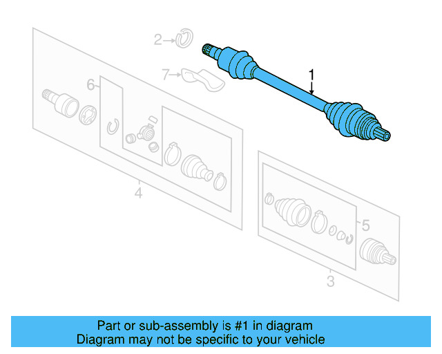 Axle Assembly 5C0-407-271-BS - View 5