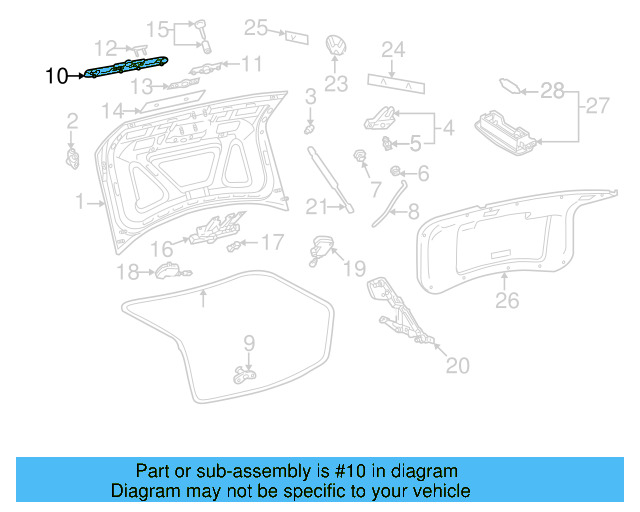 Handle Molding (Unpainted) 3b0827577egru - View 2