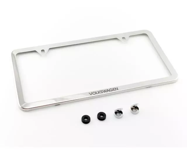 License Plate Frame, Slim With Logo 000-071-801-AB-5R5 - View 6