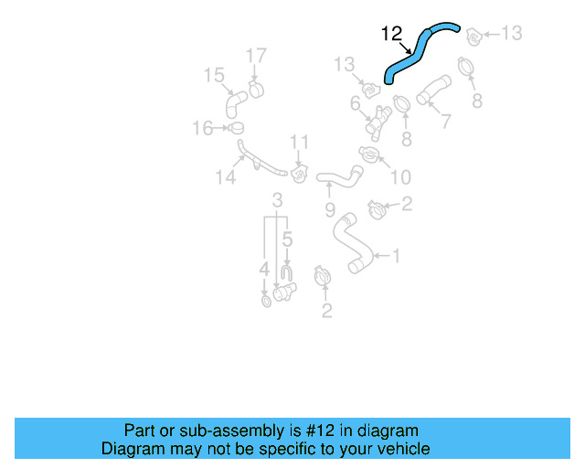 Engine Coolant Hose 06F-121-447 - View 30