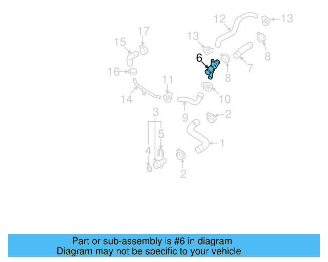 Engine Coolant Hose 06F-121-447 - View 41