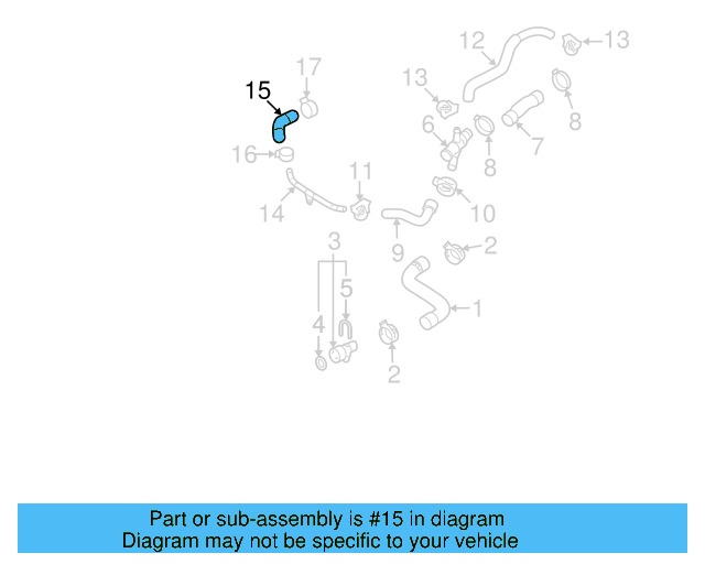 Engine Coolant Hose 06F-121-057-C - View 12