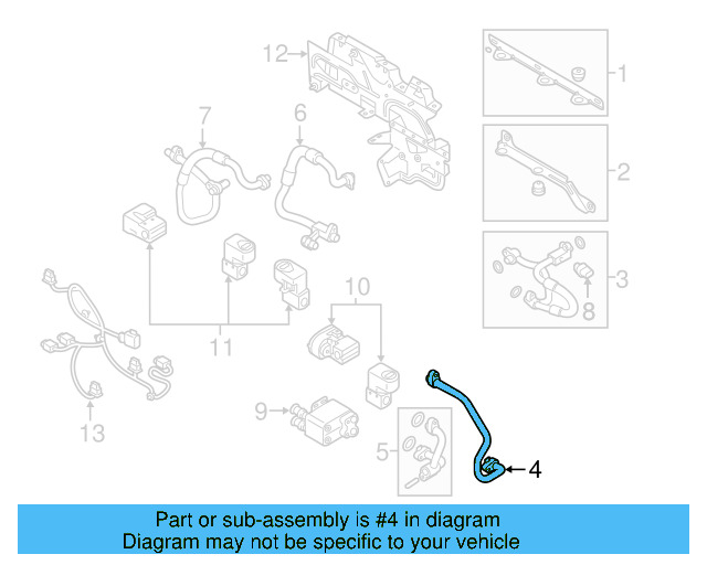 Refrigerant Hose 5QE-816-886 - View 3