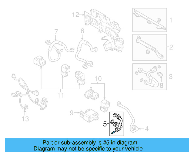 Refrigerant Hose 5QE-816-885 - View 3