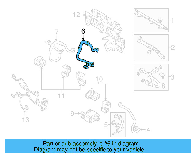 Refrigerant Hose 5QE-816-018 - View 3
