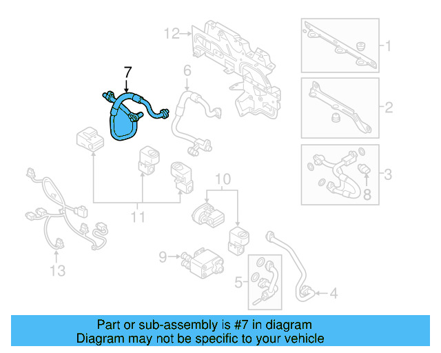 Refrigerant Hose 5QE-816-033 - View 3