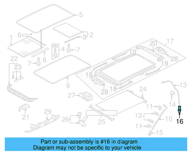 Sunroof Drain Hose Drain Valve 1K0-877-236 - View 11