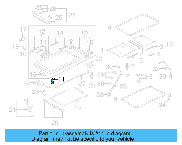 Headlamp Assembly Lower Bolt N-911-664-01 - View 9
