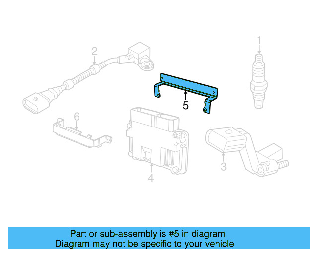Engine Control Module (ECM) Bracket 6R0-907-269 - View 44