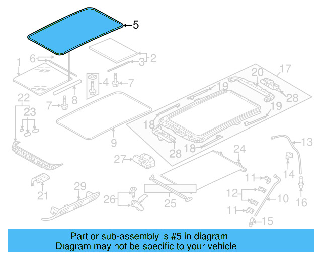 Sunshade Guide 4B0-877-165 - View 61
