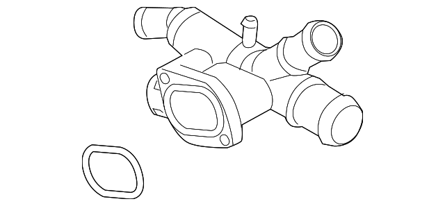 Engine Coolant Outlet Flange 03L-121-132-Q - View 6