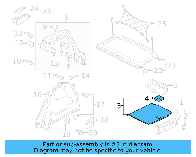 Floor Cover 5GM-858-855-CA9 - View 3