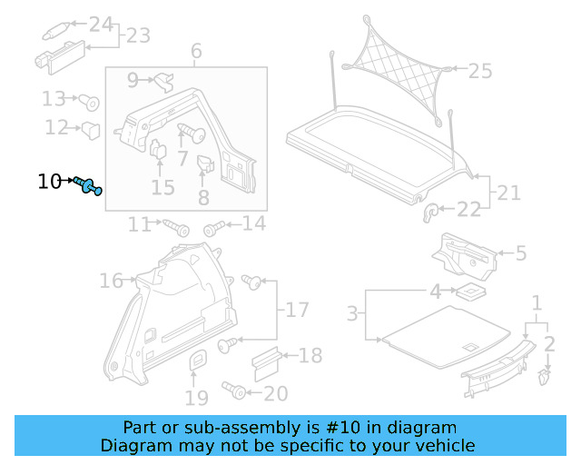 Side Trim Rivet N-911-585-01 - View 11