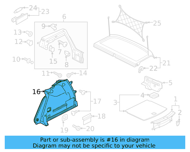 Wheelhouse Trim 5GM-867-427-A-CA9 - View 6