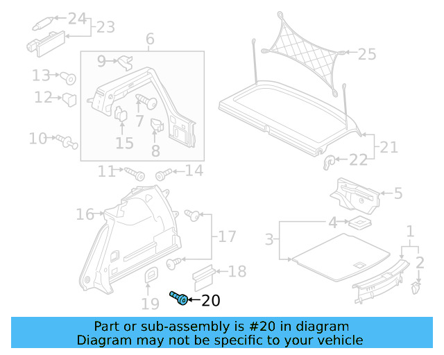 Tie Down Hook Screw N-912-061-01 - View 17