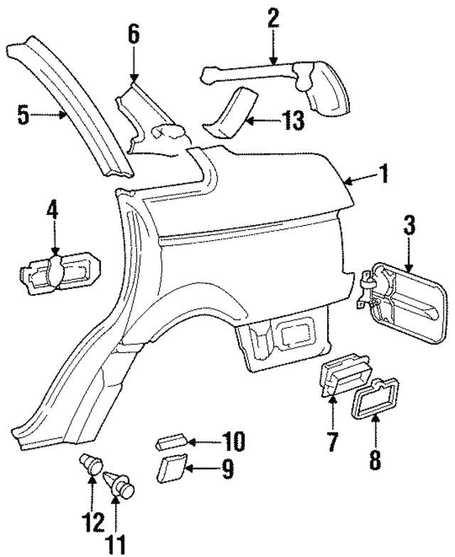 Body Side Molding Gasket 357-853-949