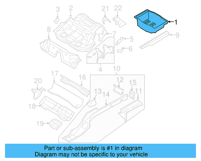 Spare Tire Panel 3C0-813-114-E - View 9
