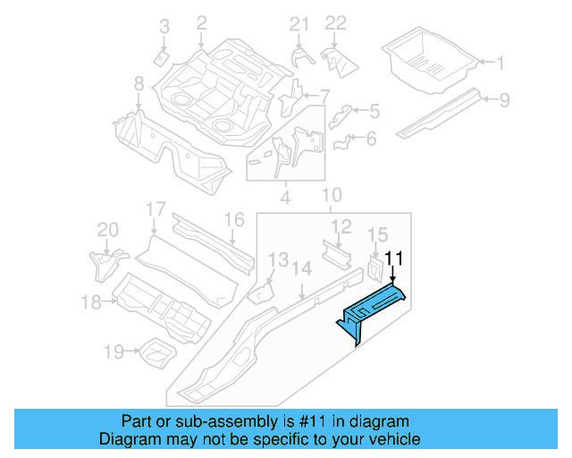 Seat Mount 3C0-802-381 - View 11