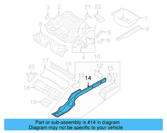 Side Member 3C0-803-506 - View 6