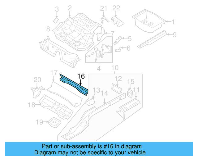 Rear Cross 3C0-803-175 - View 7