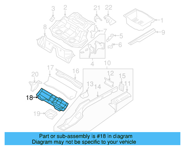 Floor Cross 3C0-803-533-A - View 8