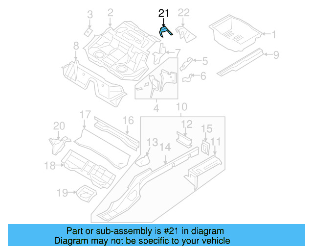 Center Mount Bracket 3C0-886-193-A - View 5