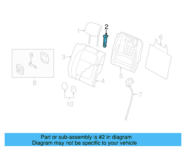 Headrest Guide 1K0-881-920-AD-PX7 - View 3