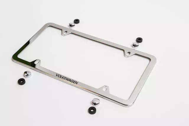 License Plate Frame, Slim With Logo 000-071-801-AB-5R5 - View 8