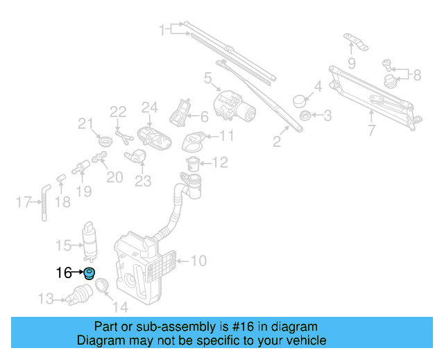 Washer Pump Seal 443-955-465 - View 25