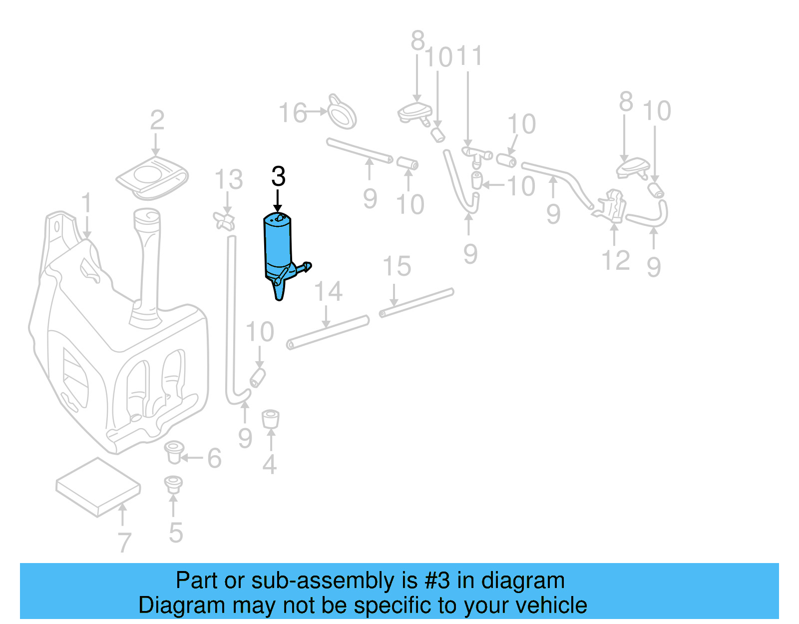 Windshield Washer Pump 333-955-651 - View 4